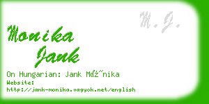 monika jank business card